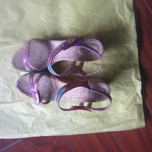 Vanelli Multi Color Wedge Leather  Sandles